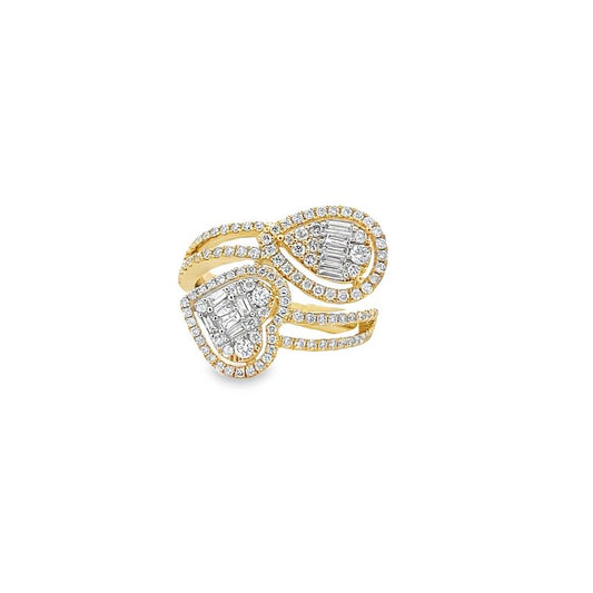 Diamond Fashion Ring 1.03CT 14K Yellow Gold